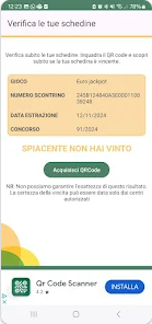 Screenshot Verifica Vincite Lotto 3